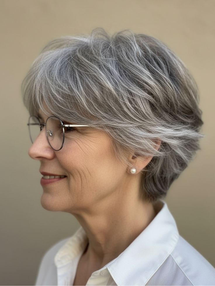 Hairstyles for Thin Fine Hair with Glasses